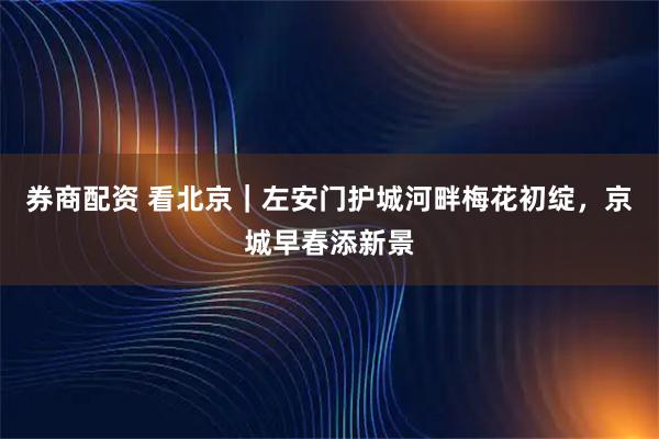 券商配资 看北京｜左安门护城河畔梅花初绽，京城早春添新景